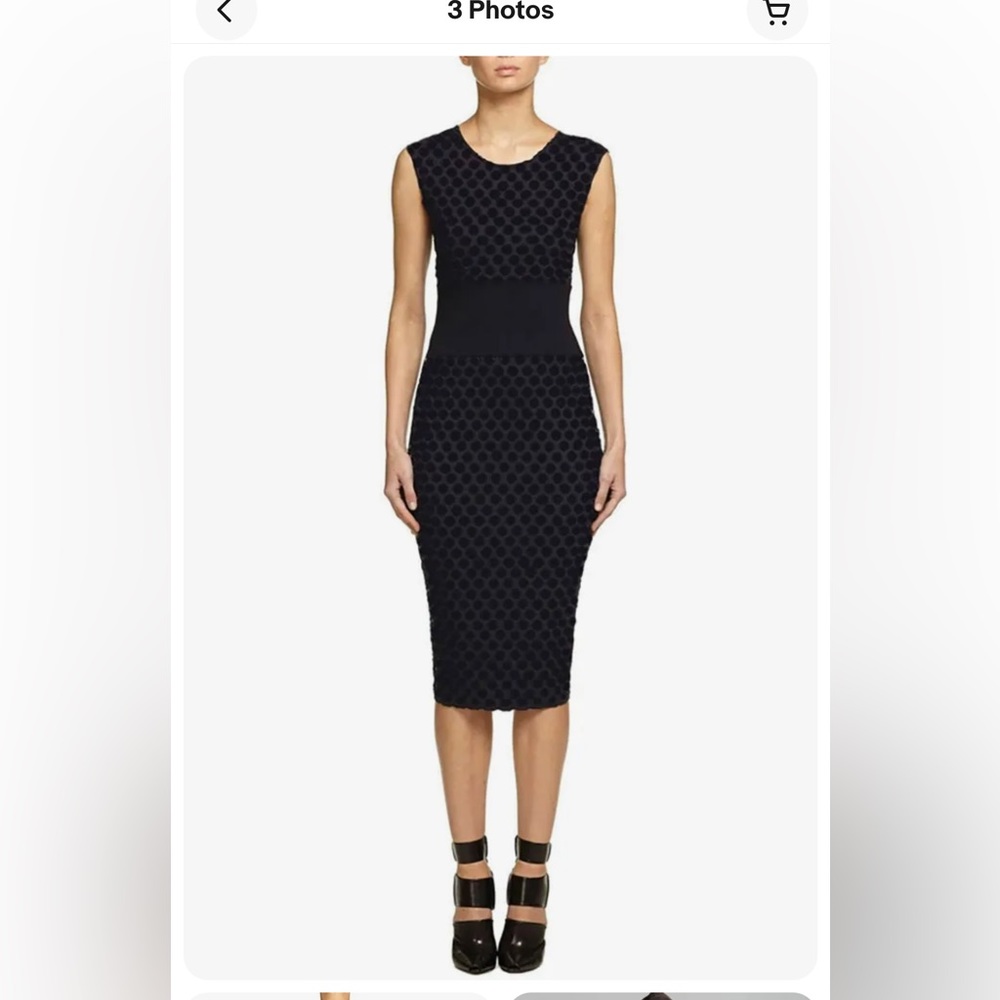 Bailey 44 Drop Ball Soft Perforated Dress in XS